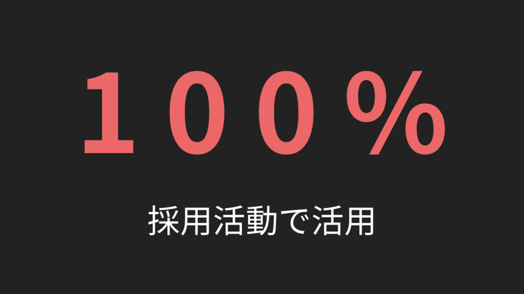 採用活動で活用