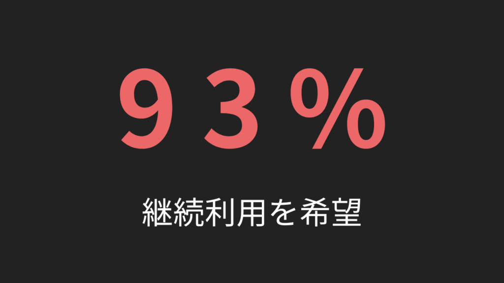 継続利用を希望